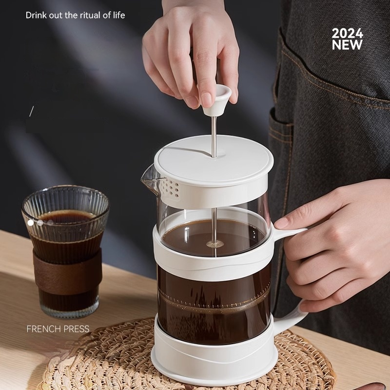 French Press Glass - GIANXI 핸드 프레스 커피 메이커 다기능