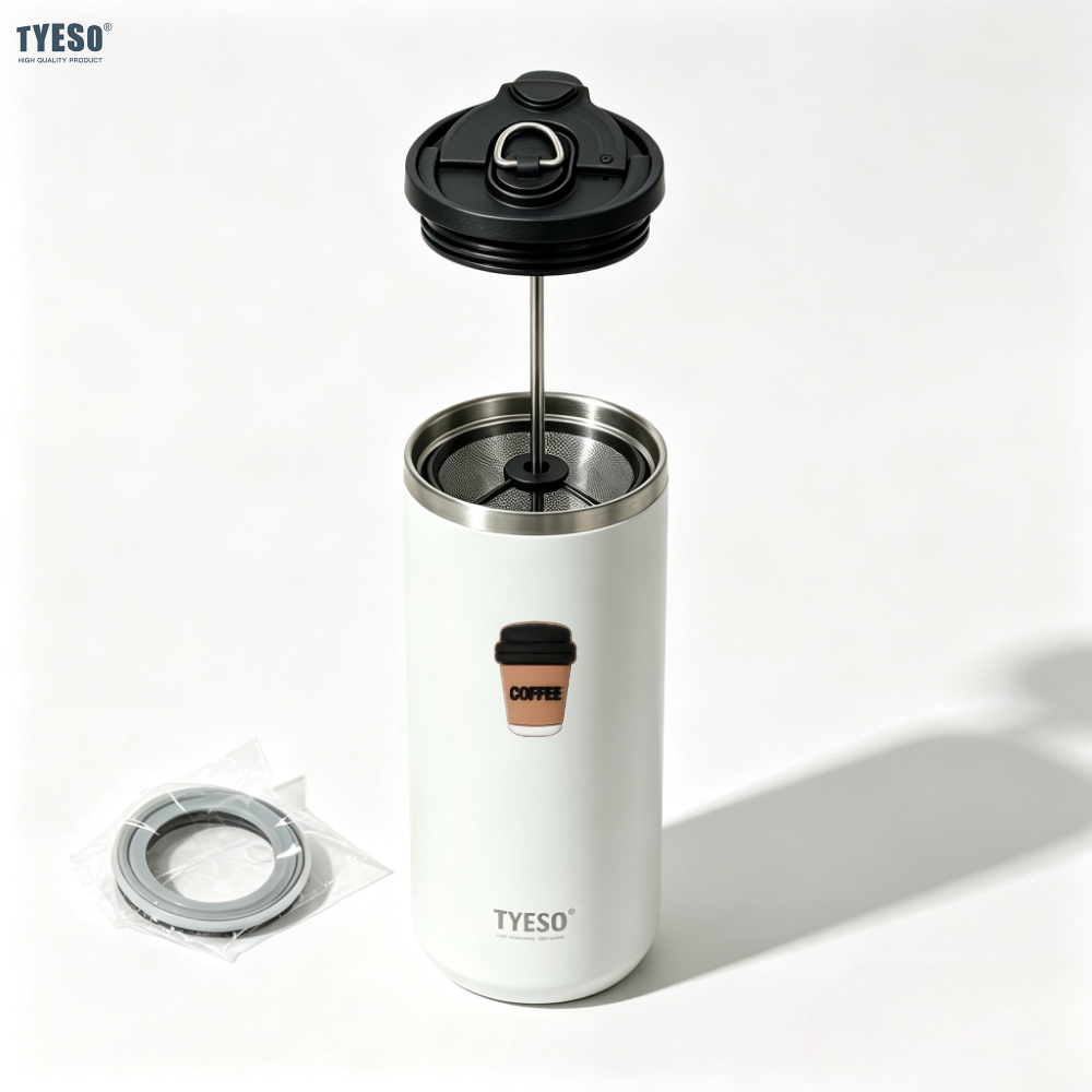 French Press Glass - 티에소 750ml 프렌치 프레스 진공 플라스크