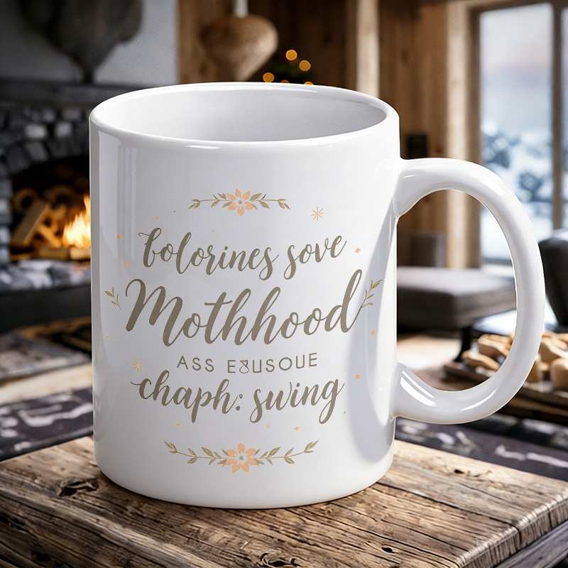 Coffee Tea Quotes - 아늑한 어머니날 꽃무늬 문구 세라믹 머그컵,
