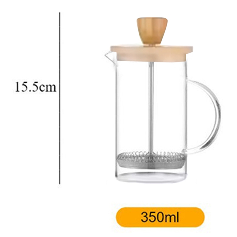 필터가 있는 커피 프렌치 프레스 포트, 고붕규산 유리  - French Press Glass 리뷰 및 가격