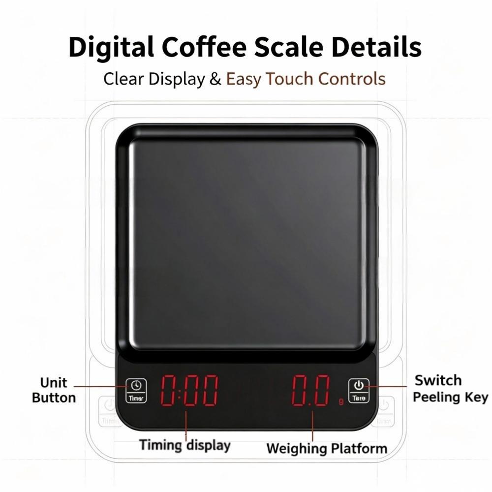 3kg/0.1g 고정밀 디지털 커피 저울, LED 휴대 - Coffee&Tea House Menu 리뷰 및 가격