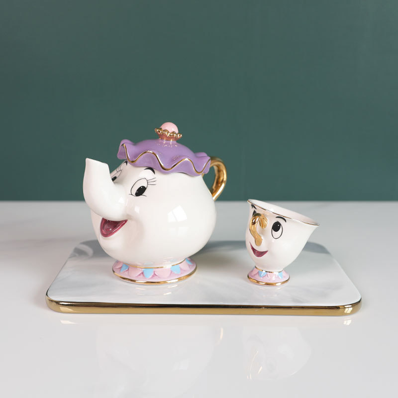 뜨거운 차 주전자 만화 미녀와 야수 커피 포트 머그컵  - Coffee Tea Jug 리뷰 및 가격