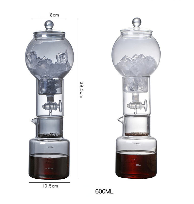 콜드브루 커피 포트 세트, 필터 유리 드리퍼, ICED - French Press Glass 리뷰 및 가격