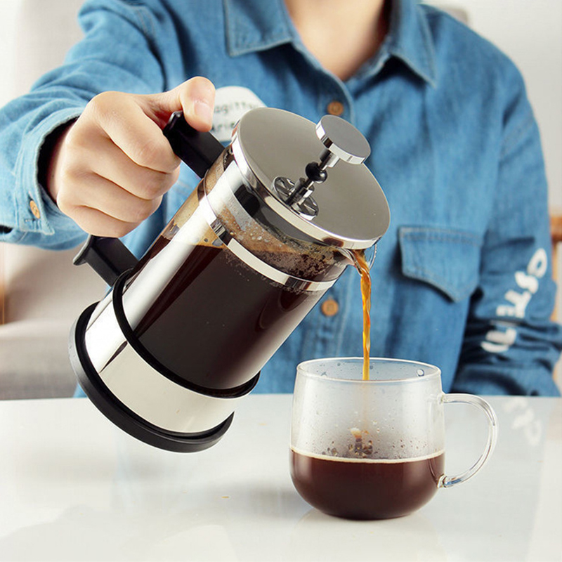 필터가 있는 커피 프렌치 프레스 포트, 고붕규산 유리  - French Press Glass 리뷰 및 가격