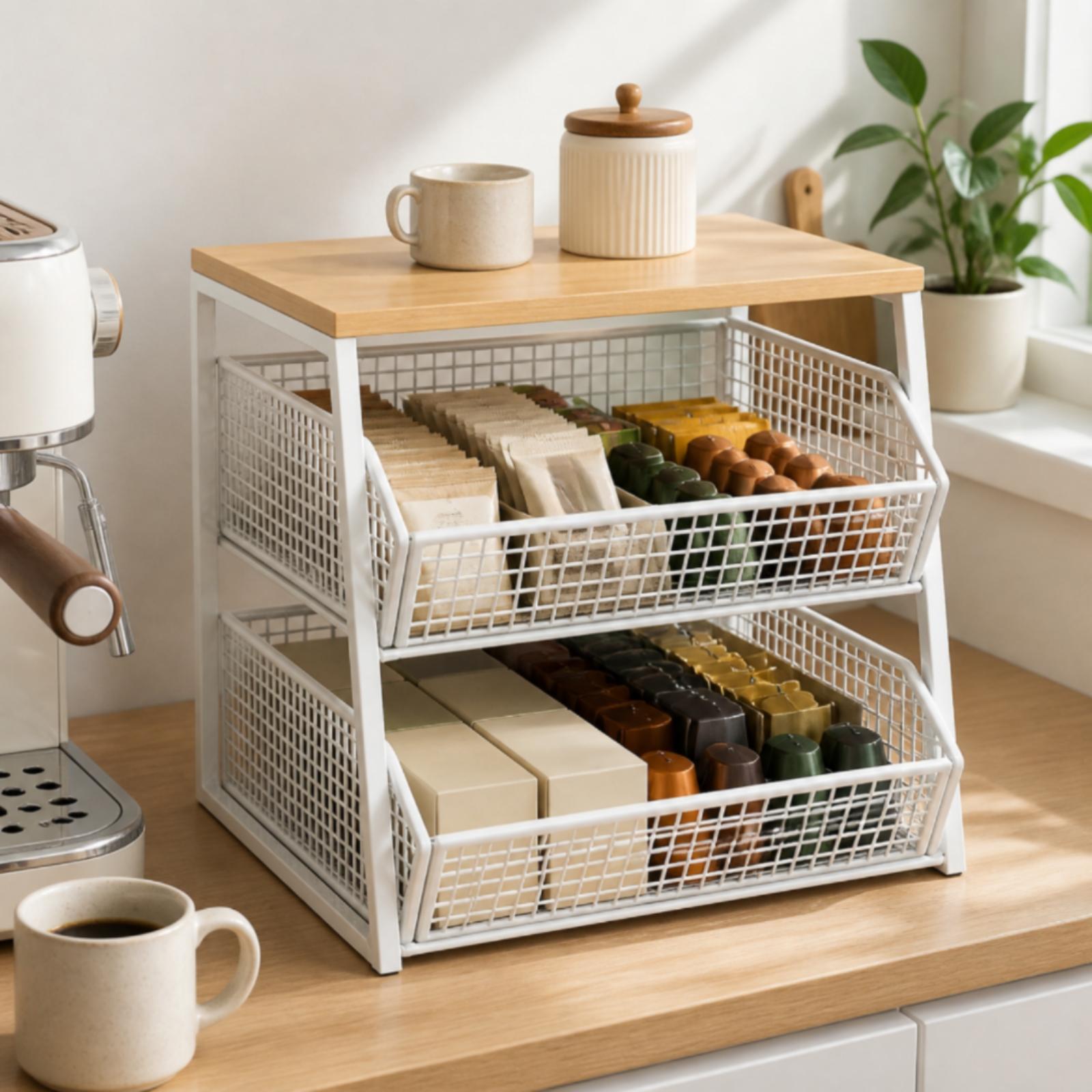 책상 위에 놓을 수 있는 서랍형 수납 정리함, 흰색 격 - Coffee Tea Unit 리뷰 및 가격